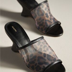 Anthropologie Maeve Mesh Wedge Sandals NIB 6